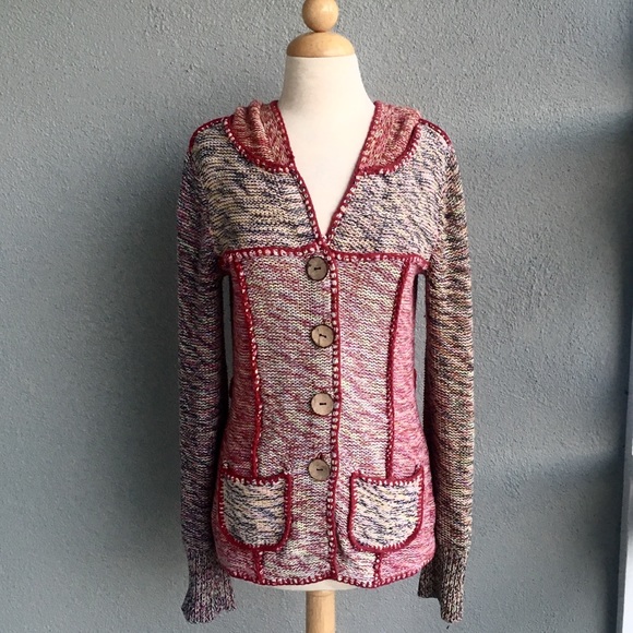 Sparrow Anthropologie Hooded Sweater Size S - Picture 2 of 6